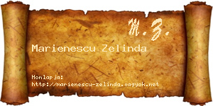 Marienescu Zelinda névjegykártya